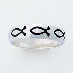 Ring-Fish (Ladies) (Sterling Silver) (Size 8)