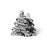 Bead Necklace Christmas Tree Silver