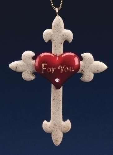 Ornament-For You Cross (3")