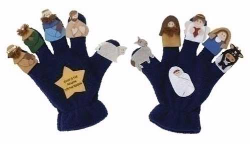 Nativity Set-2 Piece Puppet Glove Set (3")
