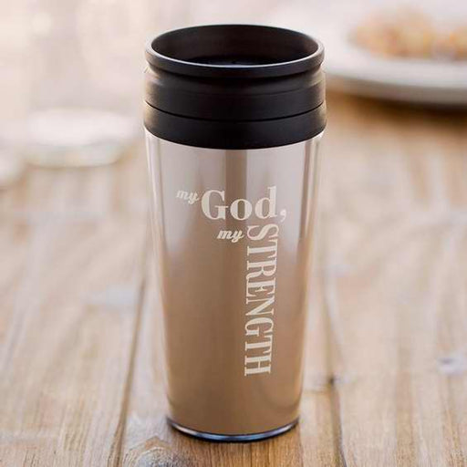 Mug-Travel-My Strength-Insulated  (Strong In The Lord Collection)