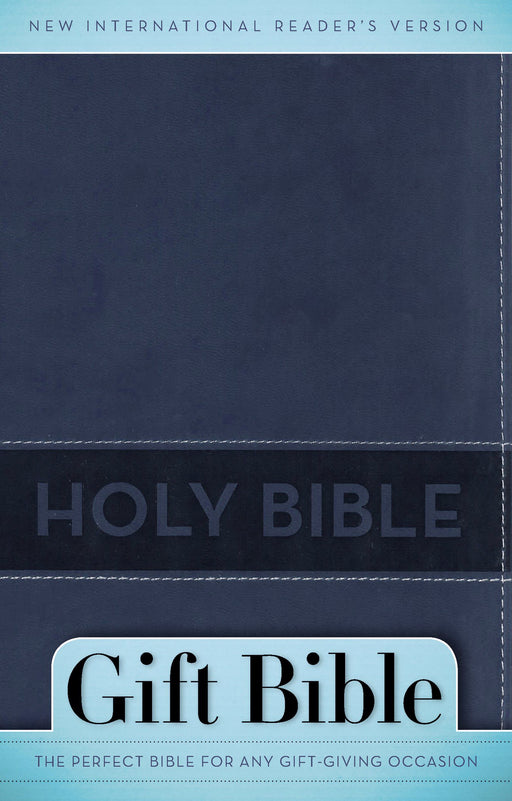 NIrV Gift Bible-Slate Blue DuoTone