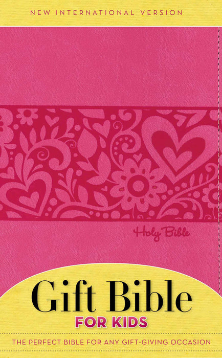 NIV Gift Bible For Kids-Hot Pink Duo-Tone