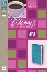 NIV Women's Devotional Bible/Large Print-Turquoise Duo-Tone