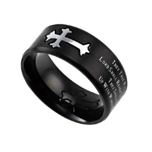 Neo Cross-Black Band-Strength (Mens) Sz 10 Ring
