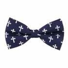 Bow Tie-Blue W/White Crosses (100% Polyester)