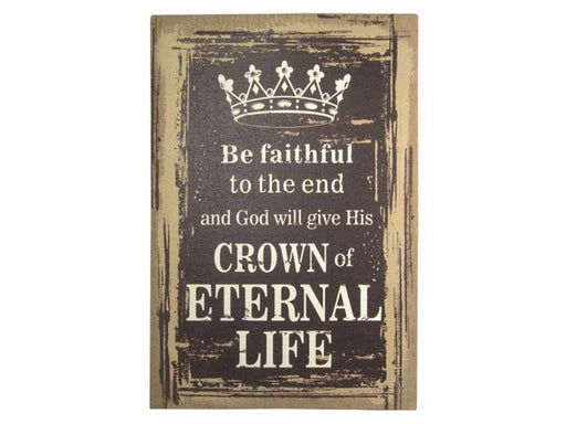 Wall Decor-Stretched Canvas-Crown Of Eternal Life-Linen (10 x 14)