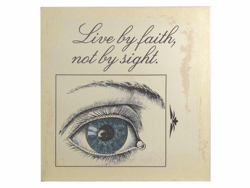 Wall Decor-Stretched Canvas-Live By Faith-Smooth (10 x 10)