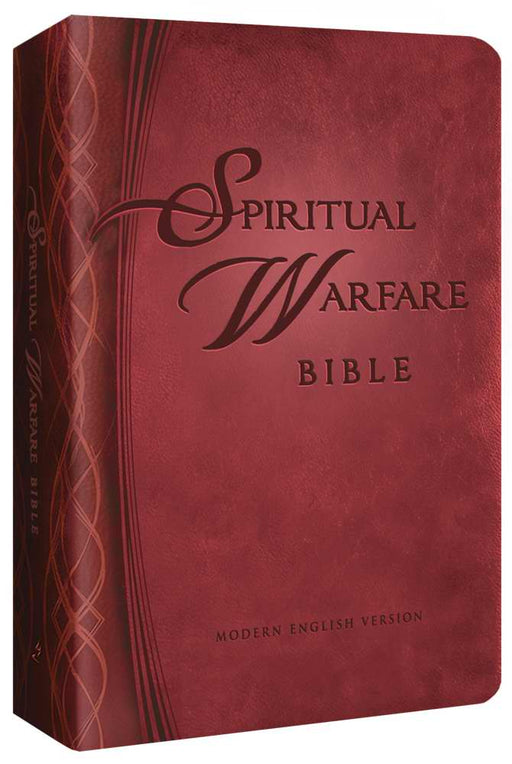 MEV Spiritual Warfare Bible-Burgundy LeatherLike