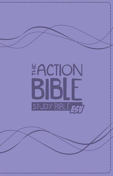 ESV The Action Bible Study Bible: Premium Edition-Lavender Virtual Leather