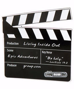 Living Inside Out: Epic Adventures Clapboard Magnet