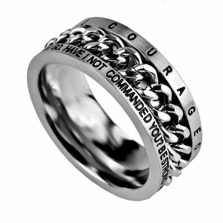 Ring-Chain-Courageous (Mens)-Size  8