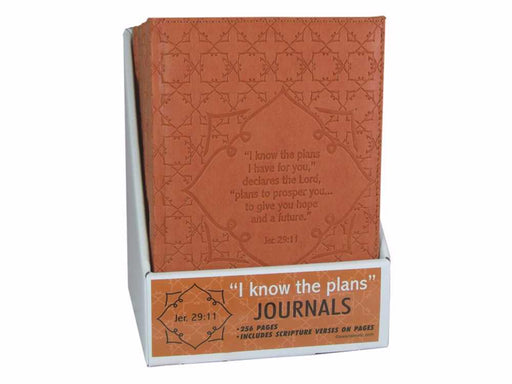 Journal Display-I Know The Plans-Burnt Orange (Set Of 6) (Pkg-6)