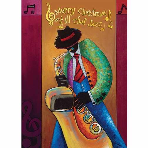 Card-Boxed-Merry Christmas And All That Jazz w/Matching Envelopes (Box Of 15) (Pkg-15)