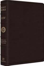 ESV Heirloom Wide Margin Reference Bible-Deep Brown Goatskin