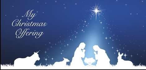 Offering Envelope-Silhouette Christmas Holy Family (Pack Of 100) (Pkg-100)