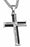 Necklace-Cable Cross-Strong And Courageous (24")