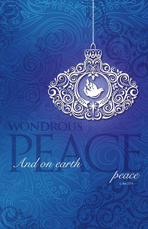 Bulletin-Advent Week 2-Ornament/And On Earth Peace (Pack of 100) (Pkg-100)