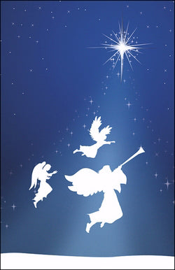Bulletin-Advent Week 3-Silhouette Angels-Legal Size (Pack of 100) (Pkg-100)