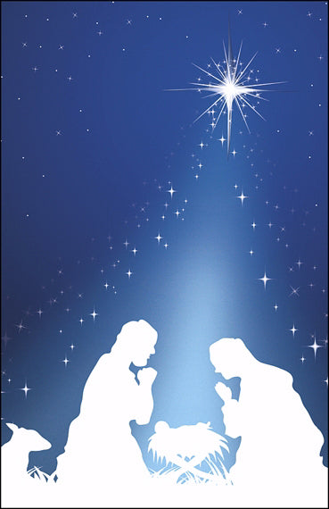 Bulletin-Advent Week 5-Silhouette Holy Family (Pack of 100) (Pkg-100)