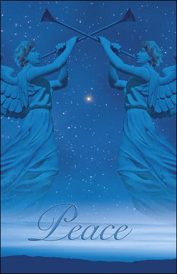 Bulletin-Advent Week 2-Angels/Peace-Legal Size (Pack of 100) (Pkg-100)