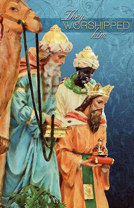Bulletin-Epiphany/They Worshipped Him-Legal Size (Pack of 100) (Pkg-100)