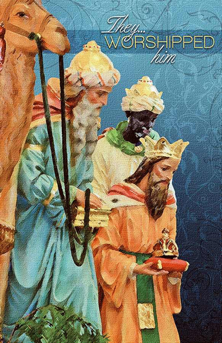 Bulletin-Epiphany/They Worshipped Him-Legal Size (Pack of 100) (Pkg-100)