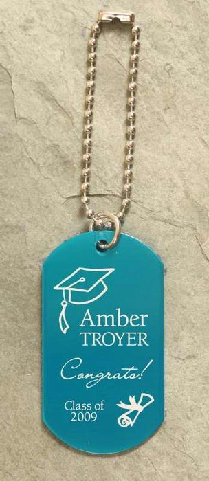 Engravable Dog Tag-Blue Aluminum