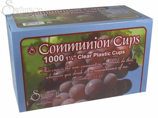 Communion-Cup-Disposable (Clear)-1-1/4" (Pack of 1000) (Pkg-1000)
