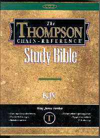 KJV Thompson Chain-Reference Bible/Handy Size-Black Bonded Leather