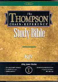 KJV Thompson Chain-Reference Bible/Handy Size-Burgundy Bonded Leather