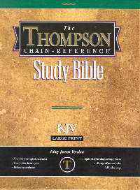 KJV Thompson Chain-Reference Bible/Large Print-Black Genuine Leather