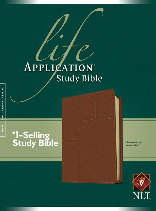 NLT2 Life Application Study Bible-Midtown Brown LeatherLike