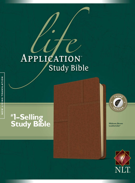 NLT2 Life Application Study Bible-Midtown Brown LeatherLike Indexed