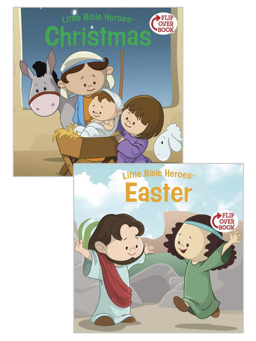 Christmas/Easter Flip-Over Book (Little Bible Heroes)