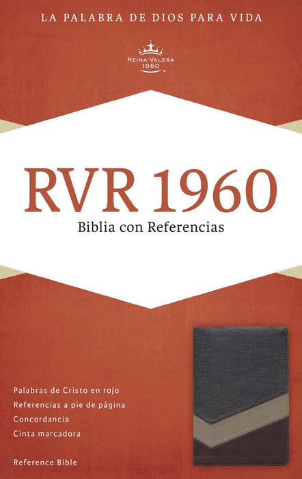 Span-RVR 1960 Reference Bible-Brown/Tan/Bronze LeatherTouch (Biblia Con Referencias)