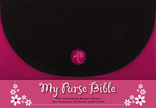 NIrV My Purse Bible New Testament w/Psalsm And Proverbs-Pink/Black LeatherLook