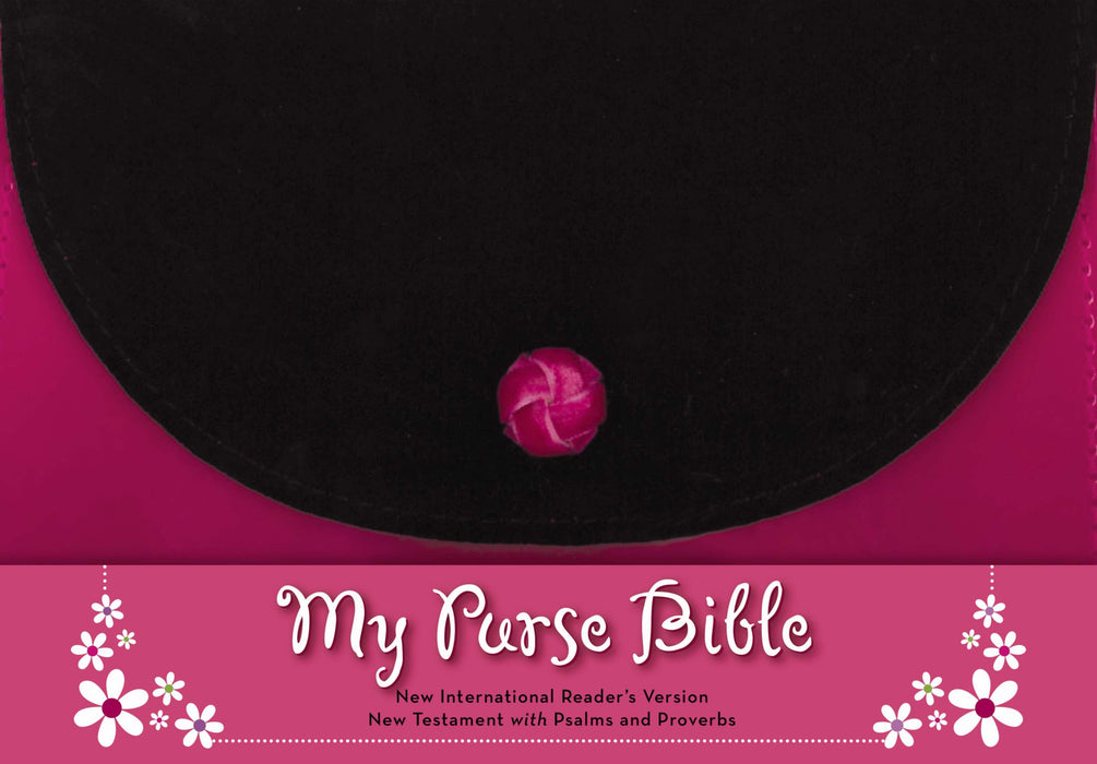 NIrV My Purse Bible New Testament w/Psalsm And Proverbs-Pink/Black LeatherLook