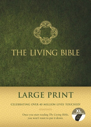 TLB Living Bible/Large Print-Hardcover Indexed
