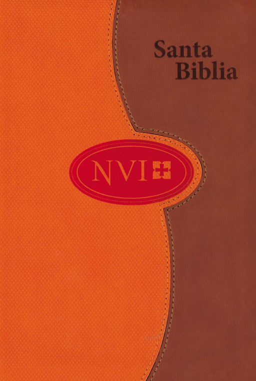 Span-NIV*Larger Print Bible (Letra Grande NVI)-Honey/Orange DuoTone