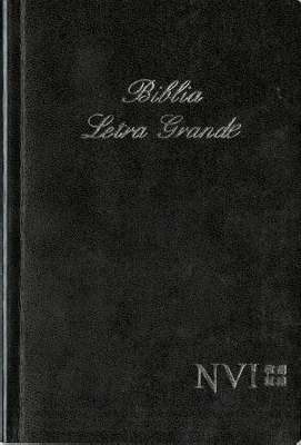 Span-NIV*Larger Print Bible (Letra Grande NVI)-Black Softcover