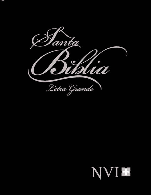 Span-NIV*Larger Print Bible (Letra Grande NVI)-Black Hardcover