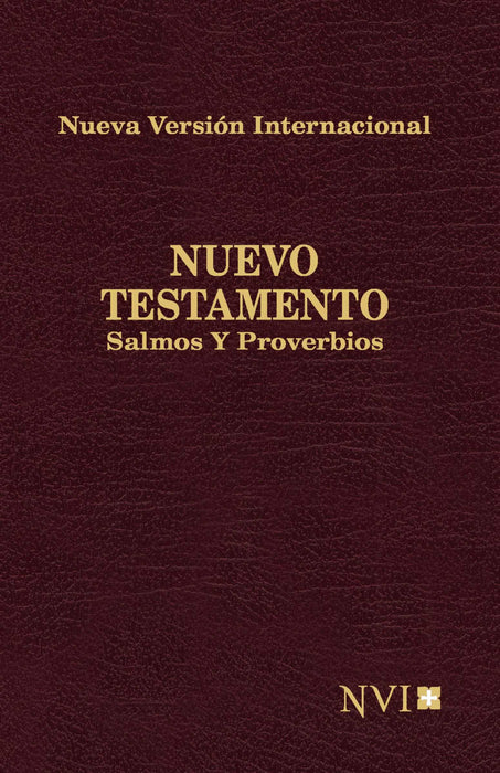 Span-NIV*New Testament w/Psalms And Proverbs (Nuevo Testamento, Salmos Y Proverbios NVI)-Burgundy Softcover