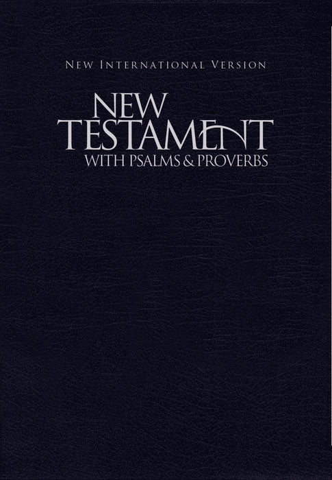 NIV New Testament With Psalms And Proverbs-Navy Blue Softcover