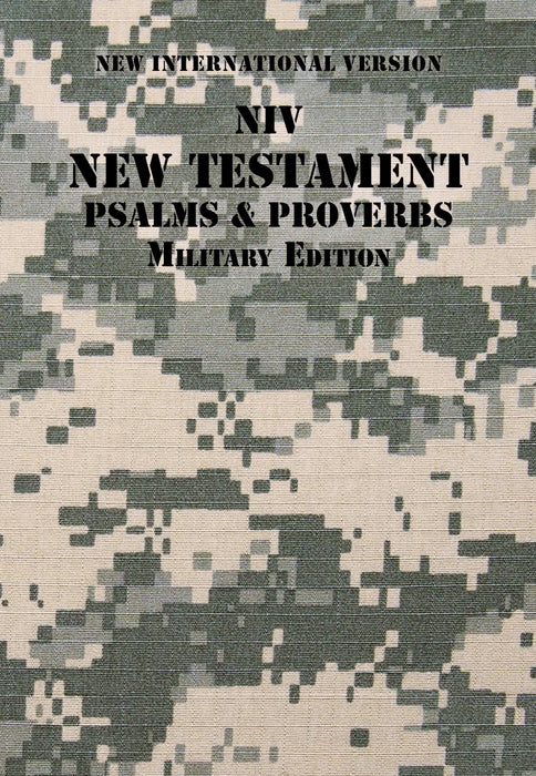 NIV New Testament With Psalms And Proverbs (Military Edition)-Digi Camo