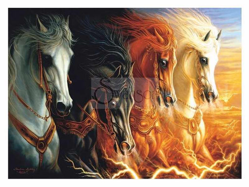Puzzle-Four Horses Of Apocalypse (500 Pieces)