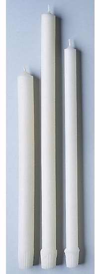 Candle-Altar Candle 17/32" Stearic Molded Plain End (Case Of 1000) (Pkg-1000)