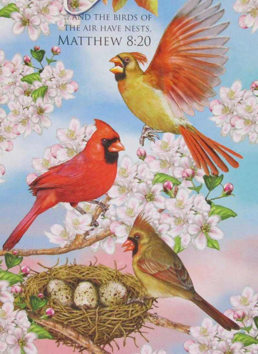 Puzzle-Cardinals & Cherry Blossoms (1000 Piece)