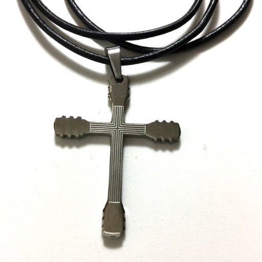 Necklace-Guitar Neck Cross-(Stainless)