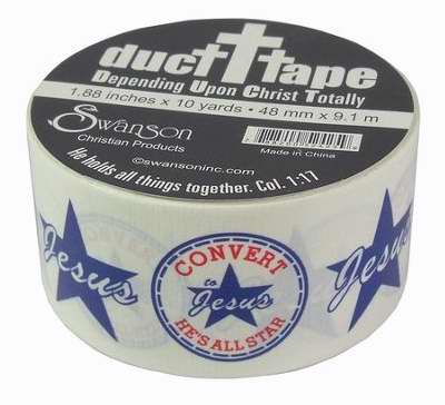 Craft-Designer Duct Tape-Convert To Jesus (1 7/8" x 10 Yard Roll)